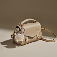 15分钟 头层牛皮真皮女包百搭小方包手提包单肩斜挎女包