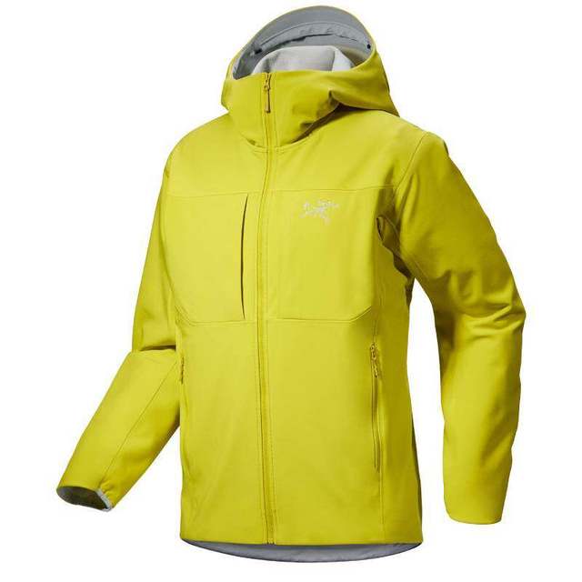 ARC'TERYX 男子软壳夹克 GAMMA MX HOODY 防水弹力防风保暖软壳连帽夹克外套 Black