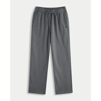 Abercrombie & Fitch 经典小麋鹿图案美式抓绒直筒运动卫裤长裤25秋冬男装深灰色 XL (180/98A) 偏大偏长