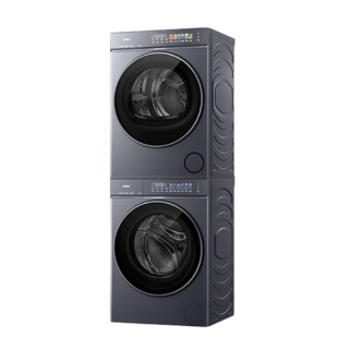 海尔 云溪5.0系列 XQG100-BLE7AD1U1+GA100-SZ7AD3U1 双擎热泵式洗烘套装 10KG 极夜灰
