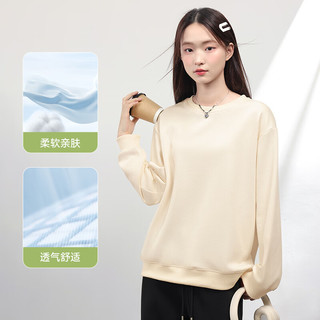  JEANSWEST/真维斯 卡通印花设计 女士卫衣 白#JWS斑点狗圣诞 M