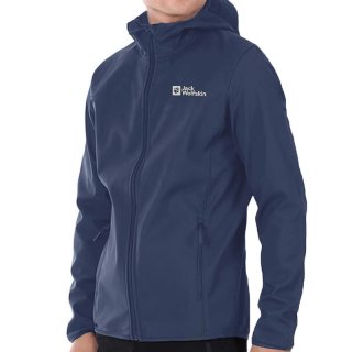 Jack Wolfskin 防风保暖防泼水 午夜深蓝 XL 软壳衣