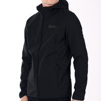 Jack Wolfskin/狼爪 防风保暖 男士软壳衣 2071款-黑色|6000【秋冬款 内里针织感面料】 M 175/96A