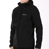 Jack Wolfskin/狼爪 防风保暖 男士冲锋衣 3664款-黑色|6000【25 不加绒 刺绣logo】 3XL 185/112A