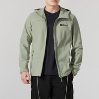 Jack Wolfskin/狼爪 防风保暖 男士冲锋衣 3664款-薄荷叶绿|4137【25 不加绒 刺绣logo】 3XL 185/112A