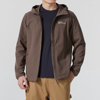Jack Wolfskin/狼爪 防风保暖 男士冲锋衣 3664款-咖啡色|5719【25 不加绒 刺绣logo】 XXL 185/108A