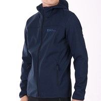 Jack Wolfskin/狼爪 防风保暖 男士冲锋衣 3664款-宝蓝色|1010【不加绒 刺绣logo】 M 175/96A