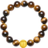 周六福 5D硬金 男士手串
