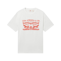 Levi's 双马印花 男士针织短袖T恤 XL 白色