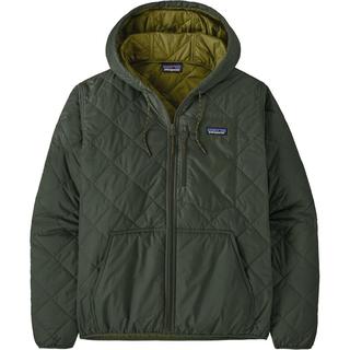 Patagonia 男士菱格绗缝连帽夹克