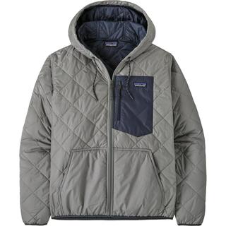 Patagonia 男士菱格绗缝连帽夹克