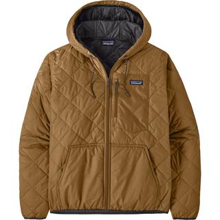 Patagonia 男士菱格绗缝连帽夹克