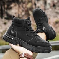 木林森 秋冬爆款马丁靴男士大黄靴百搭户外加厚保暖休闲靴男靴工装靴男鞋