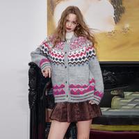  ELF SACK/妖精的口袋 复古费尔岛 女士开衫毛衣