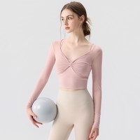 新丽雅 女款健身运动上衣J35109Y