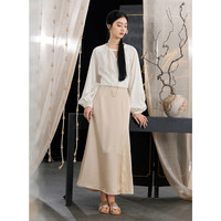  3COLOUR/三彩 拼接鱼尾 女士半身裙