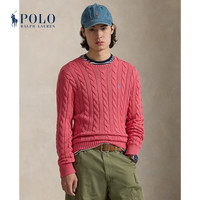 RALPH LAUREN Polo Ralph Lauren 拉夫劳伦 男装 26年春季绞花结棉质针织衫RL100696 600-浅红色 XL