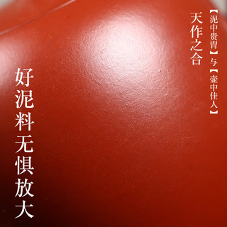  紫来顺 原矿大红袍 紫砂壶 小品美人肩壶 165ml