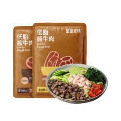 鲨鱼菲特 低脂牛肉 高蛋白 开袋即食 80g 袋装 4袋 原味