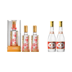 泸州老窖 52度 500mL 2瓶 六年窖珍品+玻汾2瓶