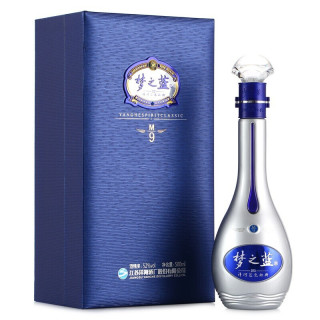 洋河 梦之蓝 蓝色经典 M9 52%vol 浓香型白酒 500ml