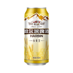 百威 哈尔滨/Harbin 小麦王 淡色拉格啤酒 罐装 450ml 10.0°P 450ml 15罐