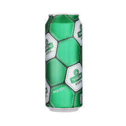 青岛啤酒 青岛 淡色拉格啤酒 足球罐 500ml 12罐 拍二赠一个扎啤杯  合3.67/罐