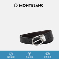 万宝龙 男士牛皮革针扣腰带 113834 黑色 120