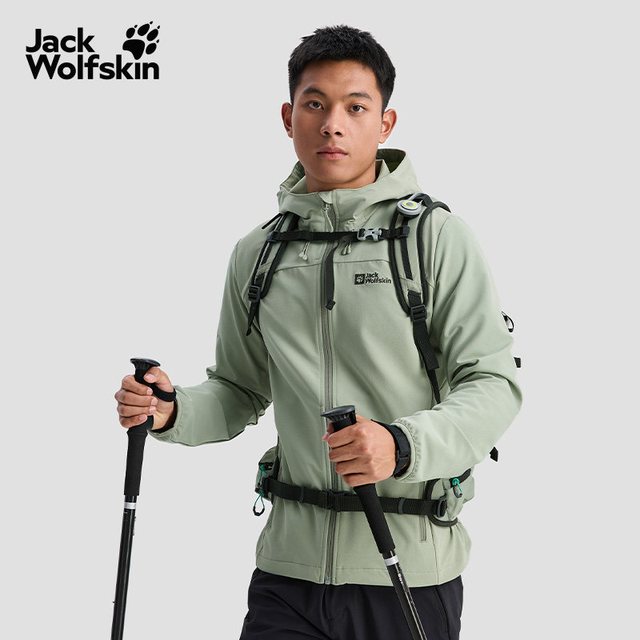 移动端：Jack Wolfskin JackWolfskin狼爪TURBULENCE男士户外防风软壳夹克5303664