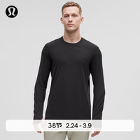  lululemon/露露乐蒙 速干透气 男士长袖运动衫 黑色 S