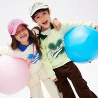 gxg.kids GXG童装春秋儿童卫衣男女童印花时尚polo领卫衣