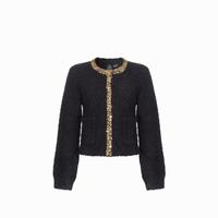 限尺码：PINKO 女士小香风钻饰设计短外套 104334A27E