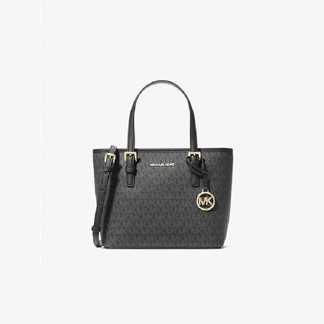 MICHAEL KORS Jet Set 经典老花托特包手提单肩包 35T9GTVT0B-BLACK