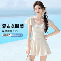 回力 女士连体裙式泳衣 高级感遮肚显瘦