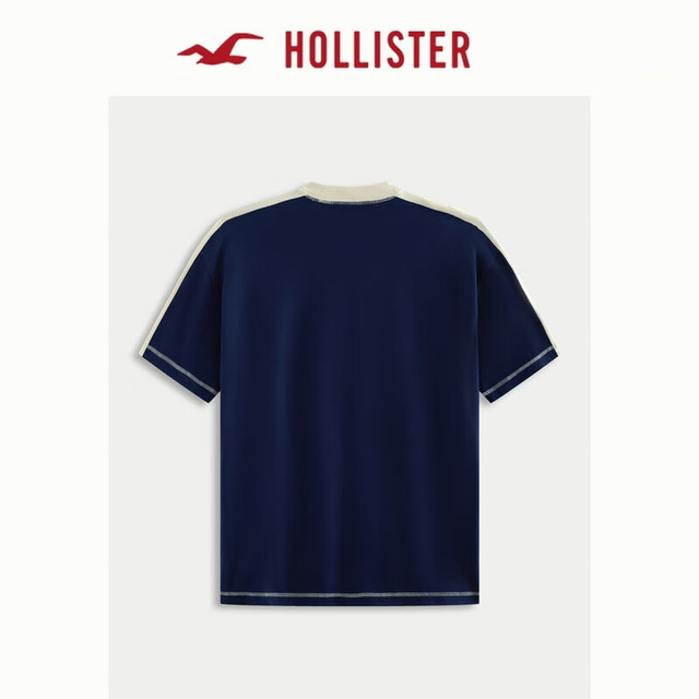 PLUS会员、今日必买：HOLLISTER 小海鸥图案棉质重磅短袖T恤25夏男装324-5464