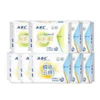 ABC 瞬吸云棉卫生巾 日用组合 72片