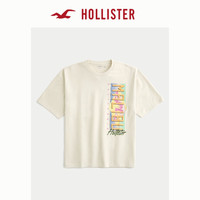 HOLLISTER 经典LOGO棉质海岛短袖T恤25夏男装323-5005 奶油色