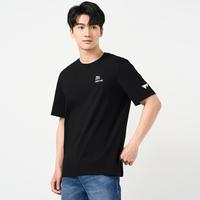 七匹狼 夏季男士宽松时尚字母印花休闲百搭男