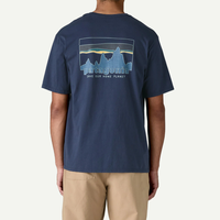  Patagonia/巴塔哥尼亚 Logo图案印花 男士T恤