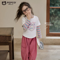 小猪班纳 韩版假两件卫衣a类儿童打底衫秋装长袖