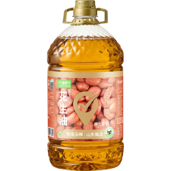 喵满分 物理压榨一级花生油5L