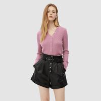 歌力思 女士V领单排扣毛衫