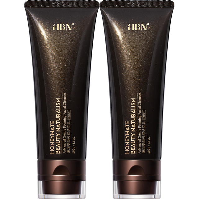 HBN 拍一享七 HBN 洗面奶两支装三重氨基酸洁面