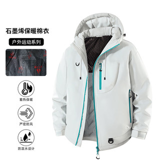  JEEP SPIRIT 保暖 男士棉衣 荧光绿 L （125-145斤）