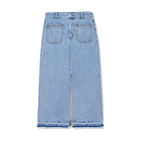  LILY/丽丽 开叉高腰 女士牛仔裙