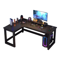  MEISHUTING/美舒庭 L型设计 电脑桌 书架 黑色左转角