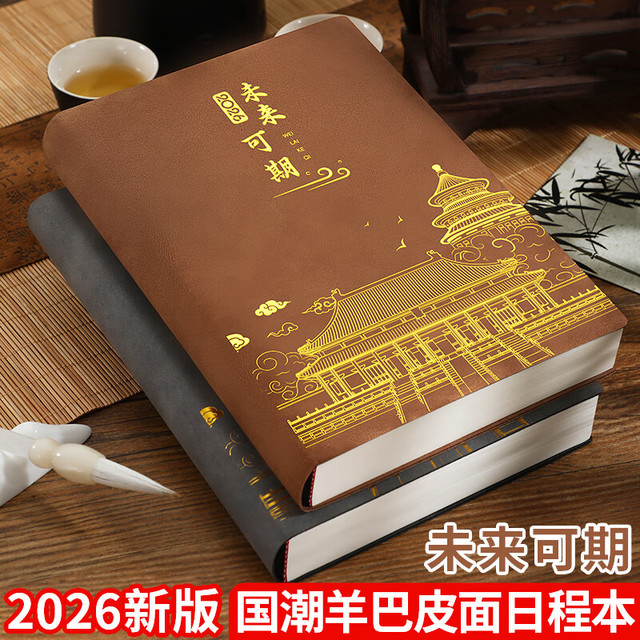 嘉然恒 未来可期日程本2026年带日期笔记本本子A5每日计划本一天一页时间管理效率手册日历式记事本定制