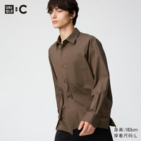  UNIQLO/优衣库 宽松 女士衬衫 34 驼色 S
