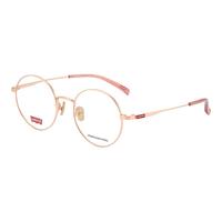 essilor/依视路 智能防蓝光 近视眼镜 依视路膜岩高清1.56现片 合金-全框-Levis-粉金色