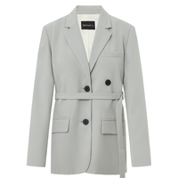  MO&Co./摩安珂 解构开衩 女士西装外套 腰带